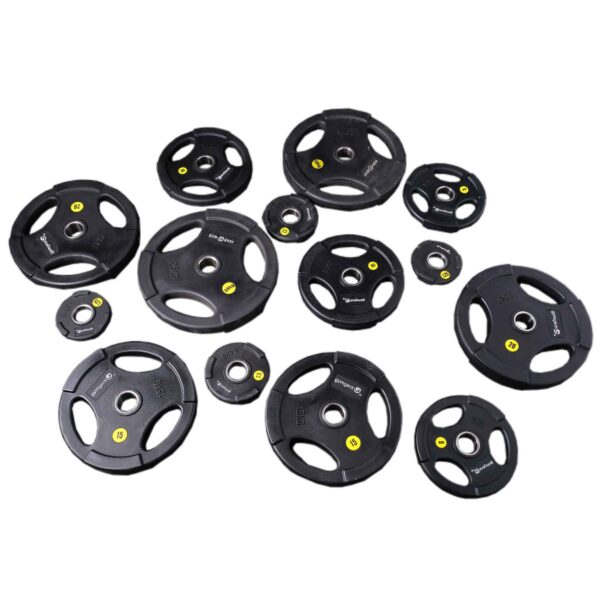 Urethane Olympic Weight Plates (Tri-Grip) – 200kg Set