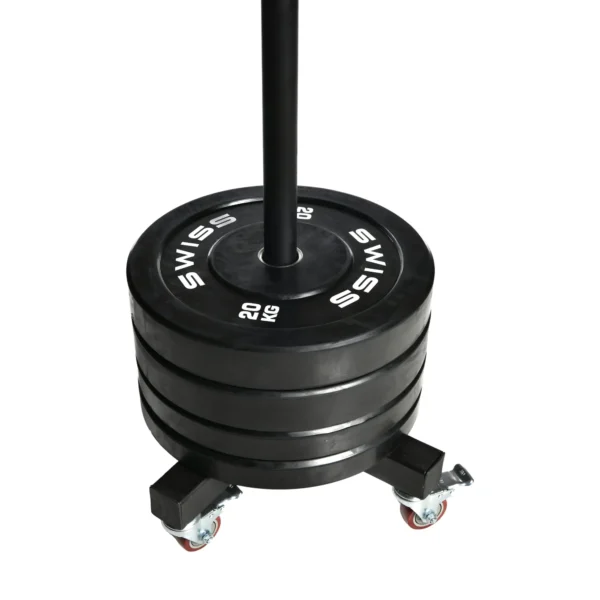 Swiss Barbell Bumper Tower on Wheels - Image 4