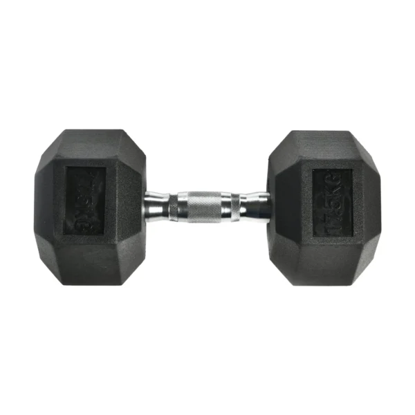 Swiss Barbell Rubber Hex Dumbbell Sets (RACKS INCLUDED) - Image 4