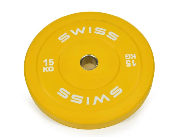 Swiss Barbell Olympic Coloured Rubber Bumper Set - 150kg - Image 6