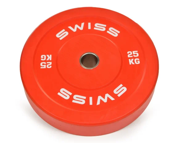 Swiss Barbell Olympic Coloured Rubber Bumper Set - 150kg - Image 4