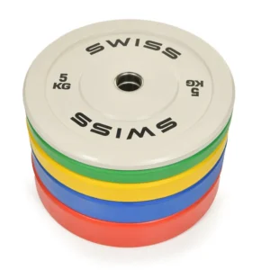Swiss Barbell Olympic Coloured Rubber Bumper Set - 150kg