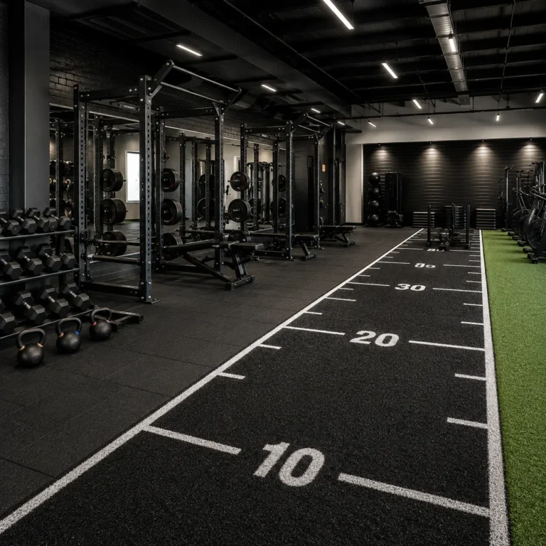 Commercial gym flooring and rubber flooring for fitness facilities