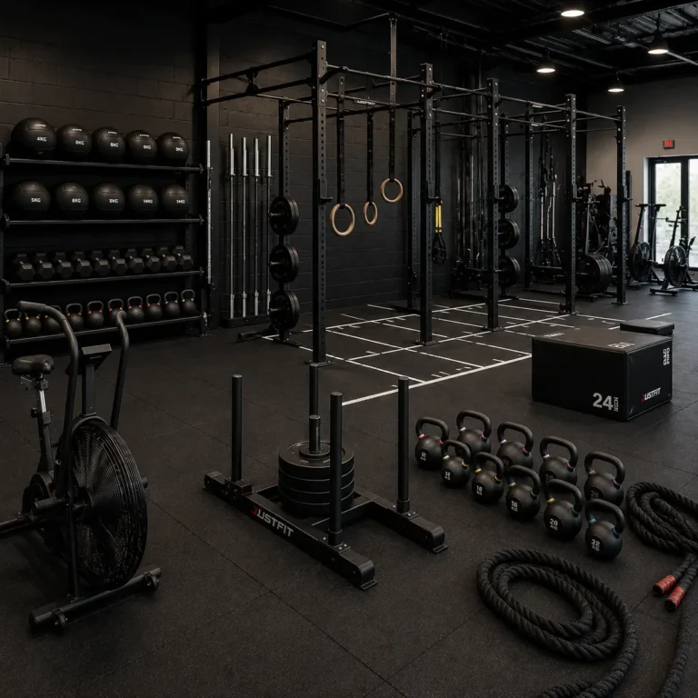 Commercial functional fitness equipment for strength and conditioning training